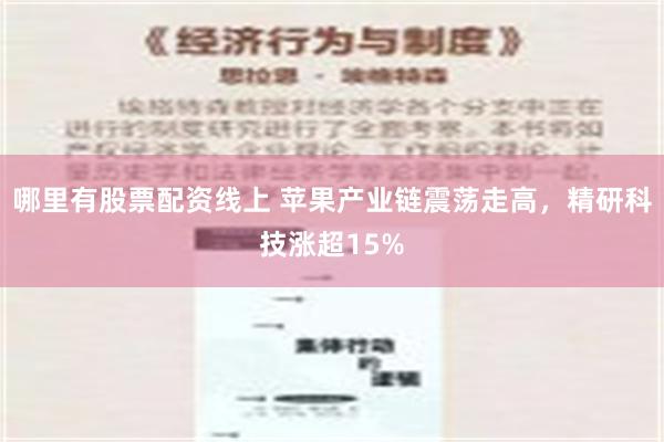 哪里有股票配资线上 苹果产业链震荡走高，精研科技涨超15%