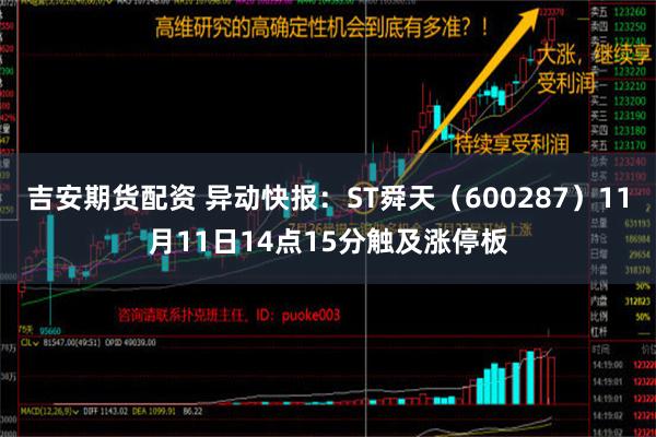 吉安期货配资 异动快报：ST舜天（600287）11月11日14点15分触及涨停板