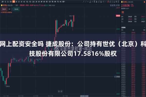 网上配资安全吗 捷成股份：公司持有世优（北京）科技股份有限公司17.5816%股权